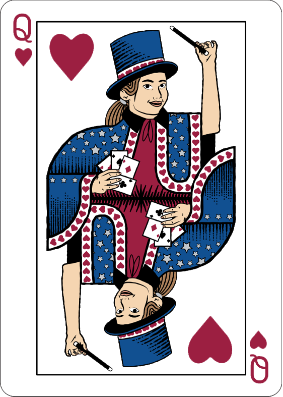 Queen of Hearts also known as the Kid Magician Queen